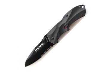 Image of Schrade SCHA7 Mini MAGIC, BLK Alum. Handle, BLK ComboEdge, SCHA7SMBS
