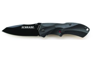 Image of Schrade SCHA7 Mini MAGIC, BLK Alum. Handle, BLK Plain, SCHA7SMB