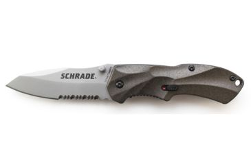 Image of Schrade SCHA7 Mini MAGIC, Brown Alum. Handle, BLK ComboEdge, SCHA7SMBRS