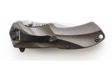 Image of Schrade SCHA7 Mini MAGIC, Brown Alum. Handle, BLK ComboEdge, SCHA7SMBRS