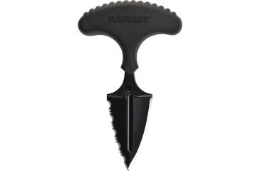 Image of T-Handle Fixed Blade, Black / Silver, Medium