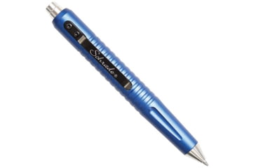Image of Schrade Tactical Pen,Push Button,5.06in,Matte Blue w/Pocket Clip SCPEN9BL