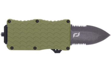 Image of Schrade Uproar Mini D/A OTF Knife, 1.9in Dagger Point OD Green/Stainless Steel, 1159306