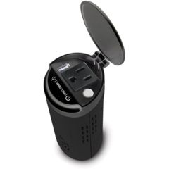 Image of Schumacher Cupholder Inverter, Black, 2 Year MFG Warranty, SCM-11798
