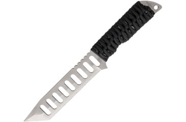 Image of Schwartz Tactical ST Endurance Tanto Fixed Blade Knife, 5.25in, Titanium, Standard Edge, Tanto, Black, Paracord Wrapped Handle SWZ16T