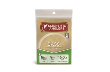 Image of Scientific Anglers Bass Nylon Leaders 9in 2 Pack 8lb, 112161
