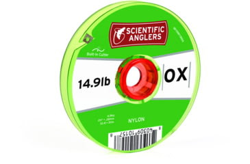 Image of Scientific Anglers Nylon Tippet Interlocking Spool w/Cutter 6X Clear 30 Meters, 115339