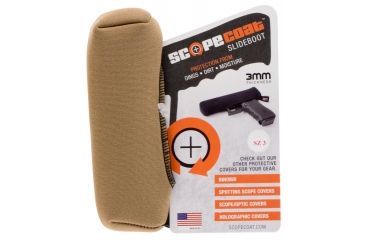Image of Scopecoat Sub Compact Plain Scope Cover, Coyote Brown, 17SB03CB