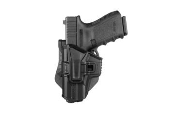 Image of Scorpus M1 Level 1 Retention OWB Belt/Paddle Holster, Glock 19, Left Hand, Black, SC-G9LHB