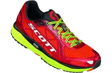Image of SCOTT AF+ Trainer Road Running Shoe - Men's-Red/Green-Medium-8
