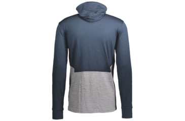 Image of SCOTT Defined Merino L/SL Hoody - Mens, Dark Blue/Light Grey Melange, Large, 2837967037008
