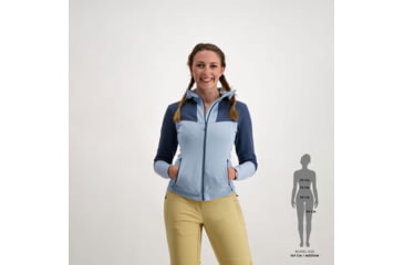 Image of SCOTT Defined Mid Hoody Jacket - Womens, Glace Blue/Metal Blue, 2XS, 2918337370005