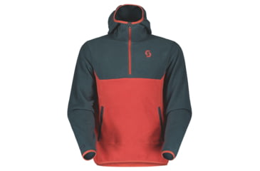Image of SCOTT Defined Original Fleece PO Hoodie - Mens, Aruba Green/Magma Red, 2XL, 2918097366010