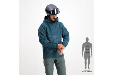 Image of SCOTT Explorair 3L Jacket - Mens, Aruba Green/Aruba Green Print, Extra Large, 2837517395009