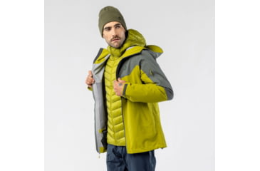 Image of SCOTT Explorair 3L Jacket - Mens, Shadow Grey/Meadow Green, Extra Large, 4215467858012