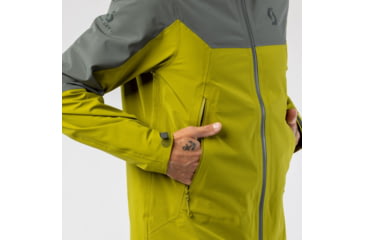 Image of SCOTT Explorair 3L Jacket - Mens, Shadow Grey/Meadow Green, Extra Large, 4215467858012