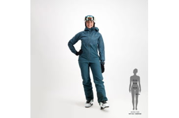 Image of SCOTT Explorair 3L Jacket - Womens, Aruba Green Print, Large, 2837647363009