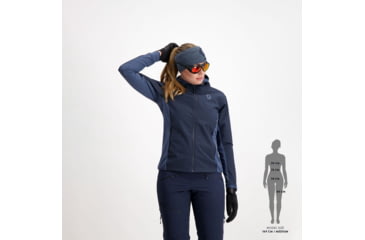 Image of SCOTT Explorair Hybrid LT Jacket - Womens, Dark Blue/Metal Blue, Small, 2918667367007