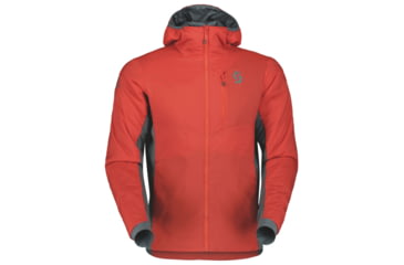 Image of SCOTT Insuloft Light Hoody Jacket - Mens, Magma Red/Grey Green, Medium, 2918057375007