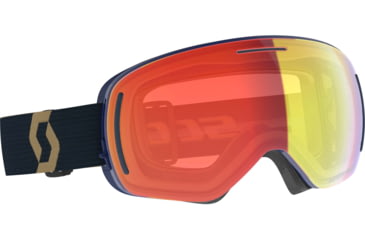 Image of SCOTT LCG Evo Goggle, Team Beige/Aspen Blue/Enhancer Red Chrome, 4032887066312