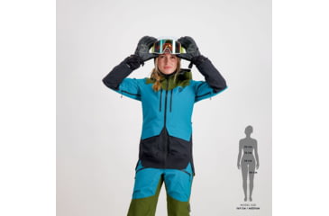 Image of SCOTT Line Chaser GTX 3L Jacket - Womens, Fir Green/Winter Green, Extra Small, 2918587392006