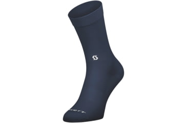 Image of SCOTT Performance No Shortcuts Crew Socks, Midnight Blue/White, Small, 2812286857046-S