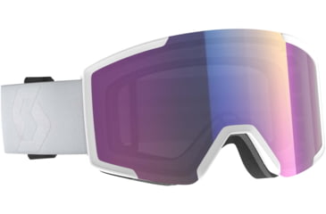 Image of SCOTT Shield Goggle, Mineral White/Enhancer Teal Chrome, 2778377414315