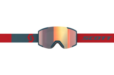 Image of SCOTT Shield Goggle, Neon Red/Aruba Green/Solar Red Chrome, 2778377411308