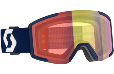 Image of SCOTT Shield Goggle, Retro Blue/Illuminator Red Chrome, 2778377409310