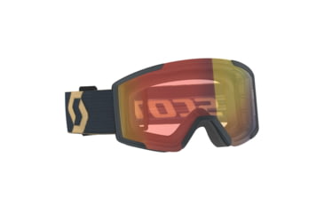 Image of SCOTT Shield Goggle, Team Beige/Aspen Blue/Illuminator Red Chrome, 2778377066310