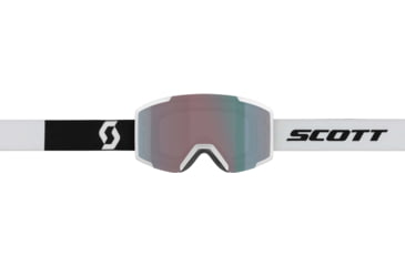 Image of SCOTT Shield Goggle, Team White/Black/Enhancer Aqua Chrome, 2778377068351