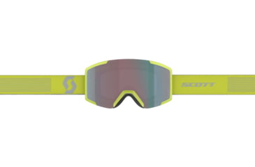 Image of SCOTT Shield Goggle, Virescent Yellow/Light Grey/Enhancer Aqua Chrome, 2778377410351