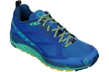 Image of SCOTT T2 Kinabalu 3.0 Trail Running Shoe - Women's-Blue/Green-Medium-8.5