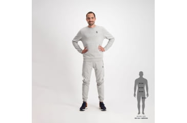 Image of SCOTT Tech Crewneck Sweater - Mens, Grey Melange, Small, 4032871920006