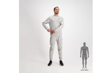 Image of SCOTT Tech Crewneck Sweater - Mens, Grey Melange, Small, 4032871920006