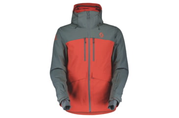 Image of SCOTT Ultimate Dryo Jacket - Mens, Grey Green/Magma Red, Medium, 2837567396007