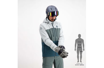 Image of SCOTT Ultimate Dryo Jacket - Mens, Light Grey/Grey Green, Extra Large, 2837567393009