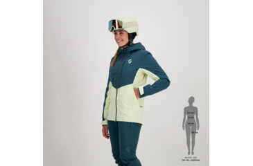 Image of SCOTT Ultimate Dryo Jacket - Womens, Aruba Green/Pale Yellow, Large, 2837697337009