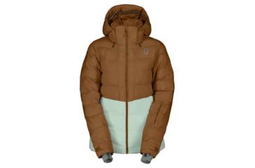 Image of SCOTT Ultimate Warm Jacket - Womens, Bread Brown/Fresh Green, Small, 4199067872008