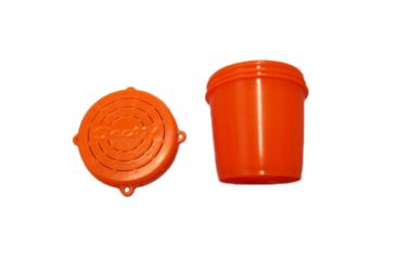 Image of Scotty Crab Diner Bait Jar c/w Lid 1/2 Litre Fluore, Orange 620529