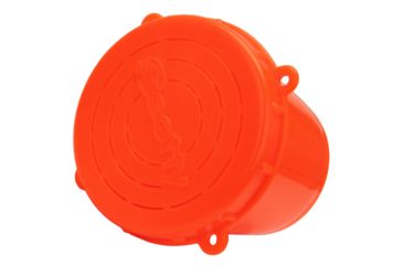 Image of Scotty 652 Bait Jar w/ Quick Lock Threaded Lid, 0.5 Litre, Fluorescent Red, 0652