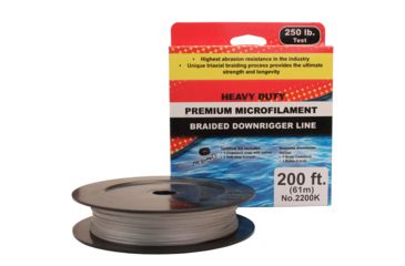 Image of Scotty Heavy Duty Braided Downrigger Line, 200ft, Grey, 2200K