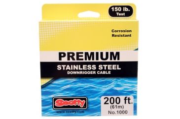 Image of Scotty 1000 Stainless Downrigger Cable, 200ft, 150lb, 1000