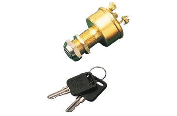 Image of Sea-Dog 3-Position Key Ignition Switch Brass 77938