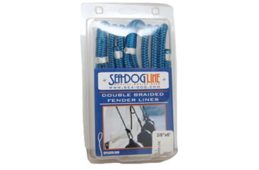 Image of Sea-Dog Double Braided Fender Line - 1/4in x 6, White, 302106006WH-1