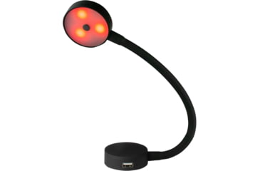 Image of Sea-Dog LED Flex Neck Day/Night Light w/USB Socket, Red/White, 404939-3