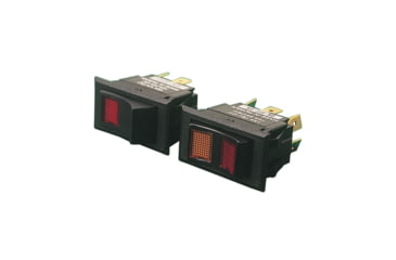 Image of Sea-Dog Line Illuminating Rocker Switch - On/Off, Red Lens, 420251-1