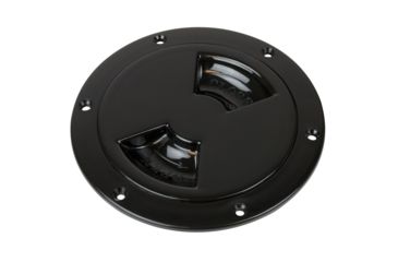 Image of Sea-Dog Quarter-Turn Smooth Deck Plate w/Internal Collar - Black - 8&quot; 77463
