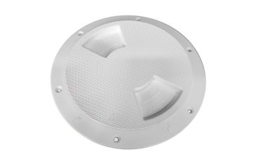 Image of Sea-Dog Quarter-Turn Textured Deck Plate w/Internal Collar - White - 6" 77458