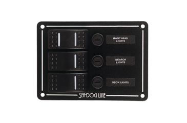 Image of Sea-Dog Rocker Switch Panel - 3 Circuit 79241